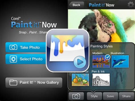 Corel Paint It Now Ipad Iphone Ipod Touch Retouche Photo Et Peinture