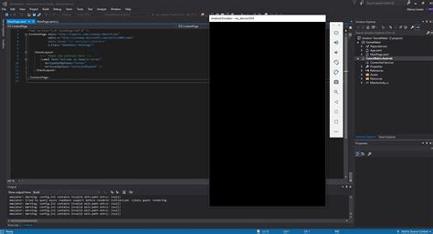 XAMARIN Visual Studio Android Emulator Black Screen Stack Overflow