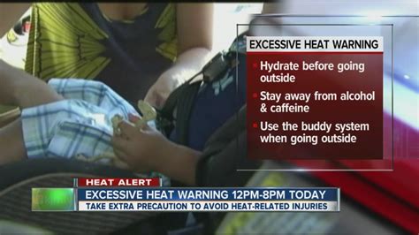 In most areas, a warning will be issued if. Excessive heat warning in effect for Green Country - YouTube