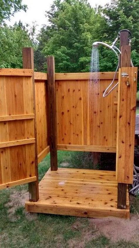 Cool 30 Popular Outdoor Shower Ideas With Maximum Summer Vibes Outdoor Shower Enclosure Pool