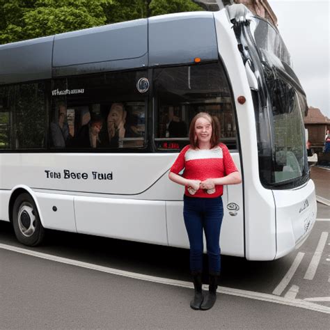 Aimee Cambridge Driving A Bus · Creative Fabrica