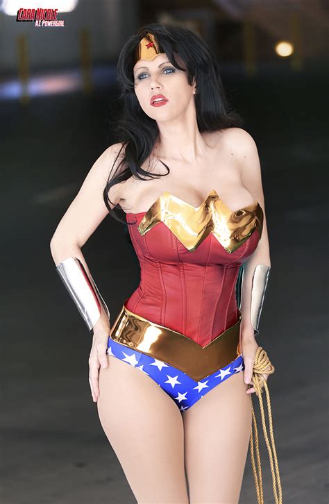 Wonder Woman Ba 11x17 Az Powergirl Cosplay Print With