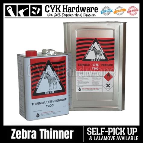 Zebra Thinner Solvent Thinner Turpentine 420ml 23kg 25kg 10kg