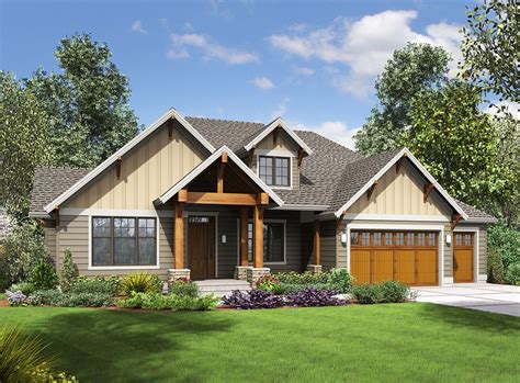 Plan 69642am One Story Craftsman With Finished Lower Level Craftsman