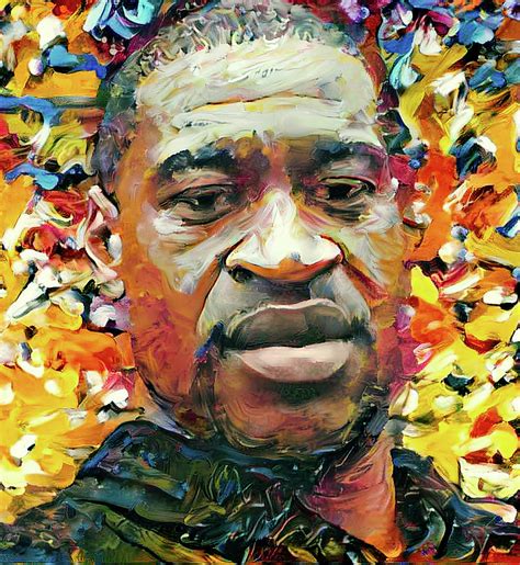 George floyd was killed in my neighborhood, where i have lived all of my life. I cannot breath George Floyd RIP Digital Art by Yury Malkov