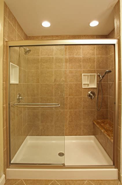 Here are some examples of how tile can be used for specific design effects in small bathrooms. Small Bathroom Ideas - Traditional - Bathroom - dc metro ...