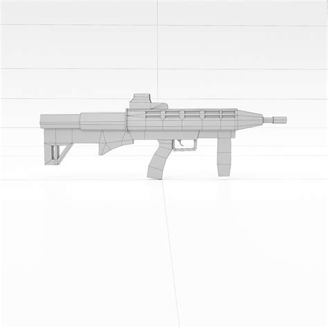 3d Br18 Bullpup Assault Rifle Gun Turbosquid 1992787