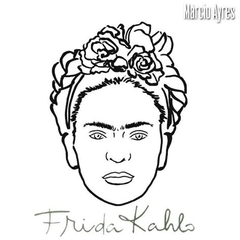 Dibujos Para Colorear De Frida Kahlo Colorear Dibujos De Frida Kahlo