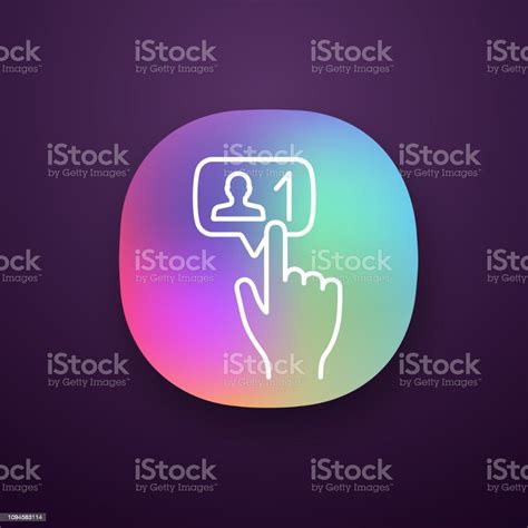 New Follower Button Icon Stock Illustration Download Image Now Clip