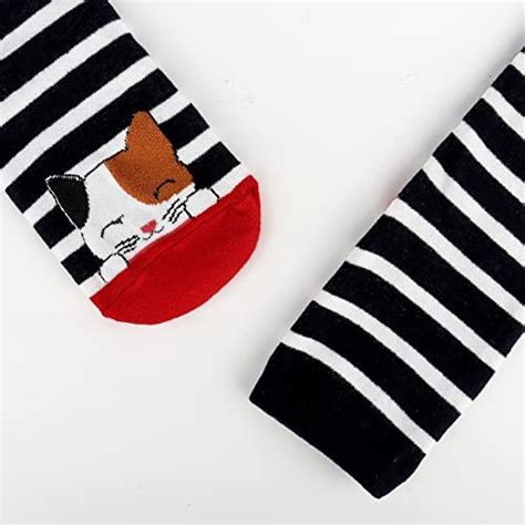 Moyel Funny Socks For Women Cotton Cat Socks Christmas Fun Cool Novelty