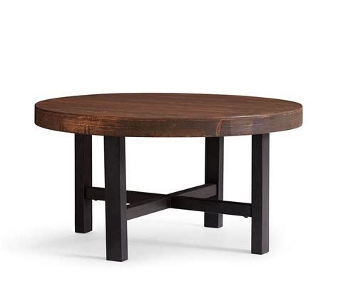 I decided to make my own table when the cost of a table from a certain company was way too high priced and not the exact dimensions i wanted. Griffin Reclaimed Wood Round Coffee Table | Pottery Barn CA
