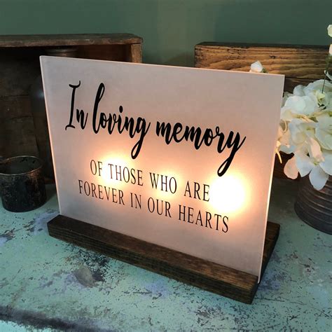 Acrylic Wedding Memorial Sign In Loving Memory Wedding Sign