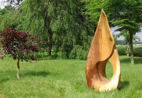 Give your living room an edge with modern side and accent tables. Wooden garden sculpture by Martin Pigg | Lisa Cox Garden ...