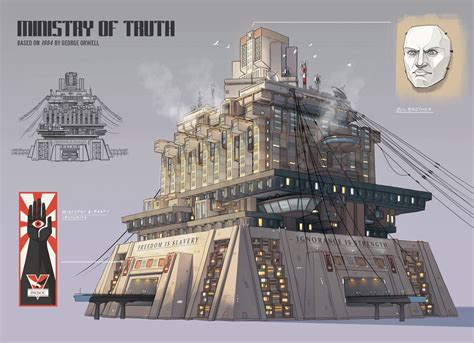 A Design I Made For The Ministry Of Truth From 1984 Conceptart