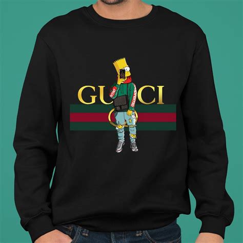 The Simpsons Bart Simpson Style Gucci Shirt Hoodie Sweatshirt Longsleeve Tee