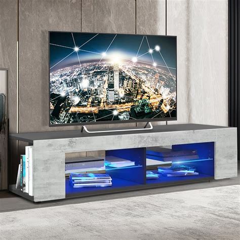Buy Modern Led Tv Stand Tv Cabinet For Tvs Up To 65 With Side