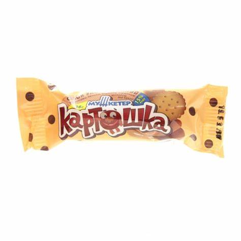 Сырок глазированный Мушкетер "Картошка" с вареным сгущенным молоком и Картинка - Сырок глазированный Мушкетер "Картошка" с вареным сгущенным молоком и