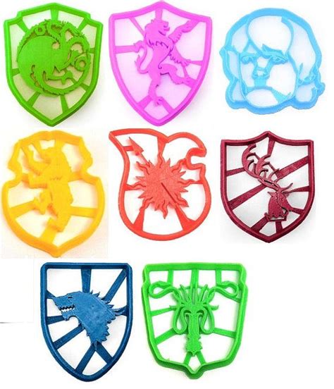 Game Of Thrones Sigil Cookie Cutter Stencils Character Cupcakes Fun