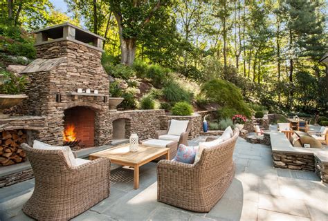 24 Outdoor Fireplace Designs Ideas Design Trends