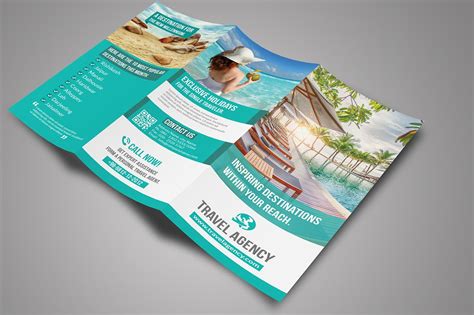 Travel Tri Fold Brochure Brochure Templates Creative Market