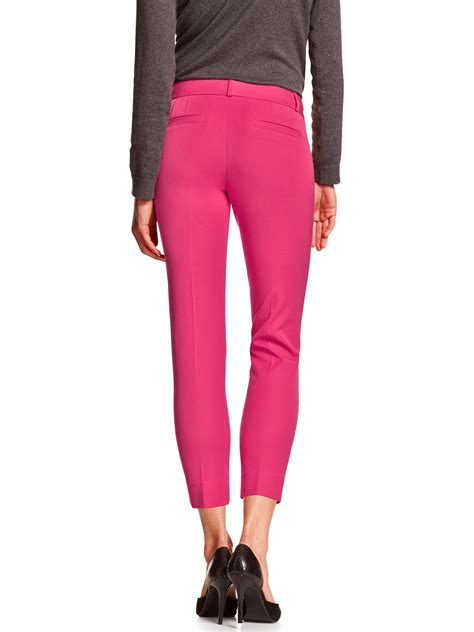 Banana Republic Factory Sloan Fit Slim Ankle Pant In Pink Lyst