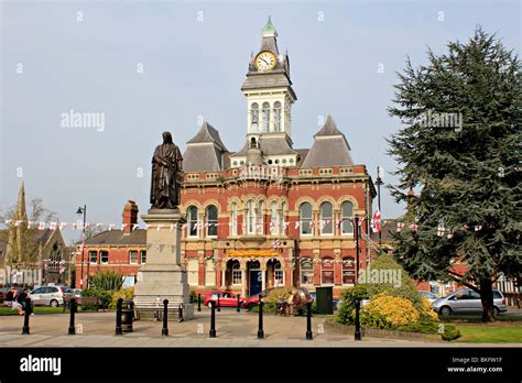Grantham Town Centre Civic Centre Guildhall Lincolnshire England Uk Gb