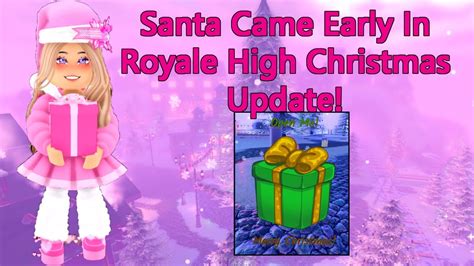 New Santa Came Early In Royale High Christmas Update Youtube