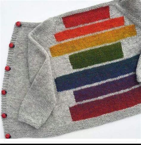 Color Block Knitted Cardigan Knitting T Sweater Knitting Patterns
