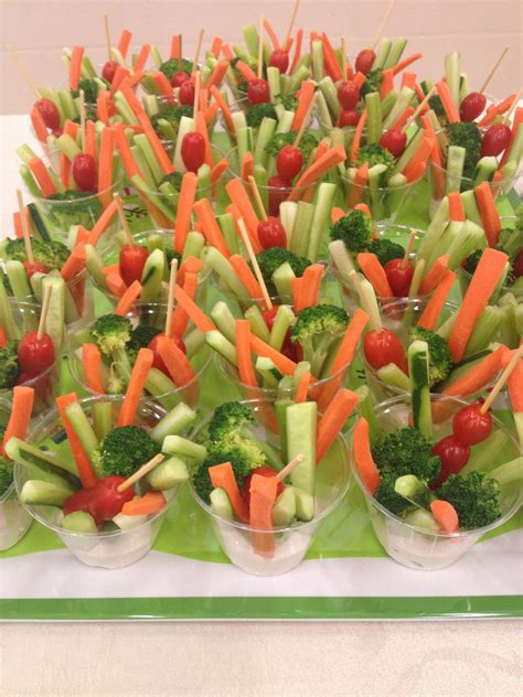 Veggie Cups Tomato Broccoli Celery Carrot Dip Ranch Cucumber Gatsby Party Food Party Snacks