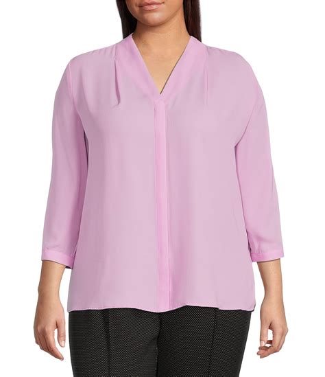 Investments Purple Plus Size Tops And Blouses Dillards