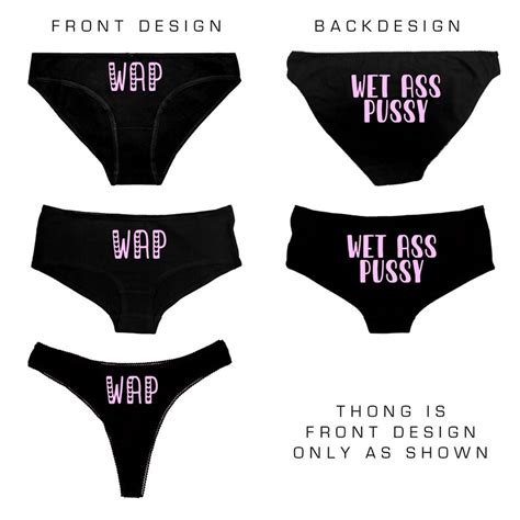 Wap Panties Wet Ass Pussy Knickers Thong Oral Crude Rude Etsy