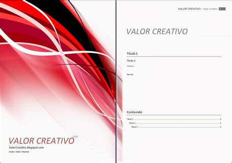 Valor Creativo Plantilla Word 2003 2007 Y 2010 Marzo 2014