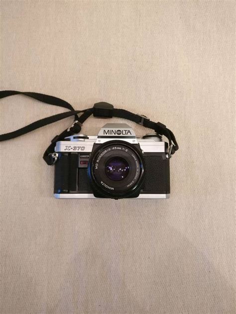 Vintage Minolta X 370 Slr Film Camera With Minolta Rokkor Lens Etsy