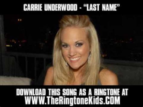 Sign up to be the first to receive carrie underwood updates. Carrie Underwood - Last Name  New Video + Lyrics ...