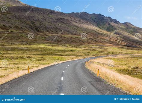 Endless Icelandic Highway Stock Image Image Of Direct 115825235