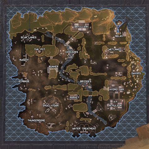 Apex Legends Map King S Canyon Loot Map Apex Legends
