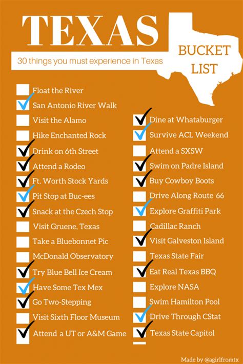 The Ultimate Texas Bucket List Everything You Should Do When In