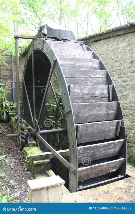 Old Wooden Water Wheel Stock Image Image Of Power Wooden 116660967