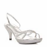 Silver Strappy Low Heels Pictures