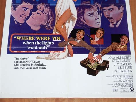 Original Movie Poster Where Were You When The Lights Went Out 1968 One