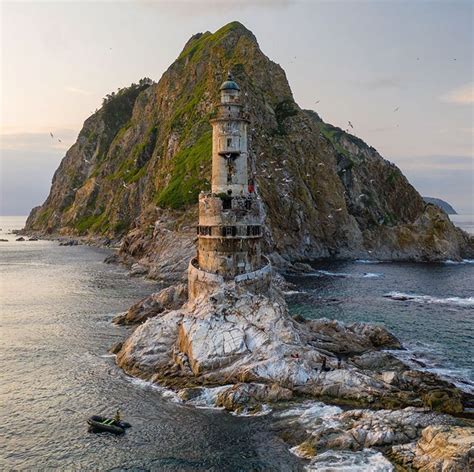 The Aniva Lighthouse Is A Remote Nuclear Lighthouse Off The Southern