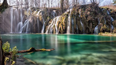 Plitvice Lakes Wallpaper 4k Croatia Waterfall Landscape