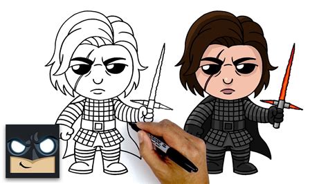 How To Draw Kylo Ren Star Wars Youtube