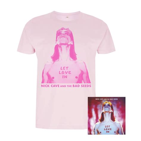Let Love In Pink T Shirt Album Bundle Nick Cave Official Store