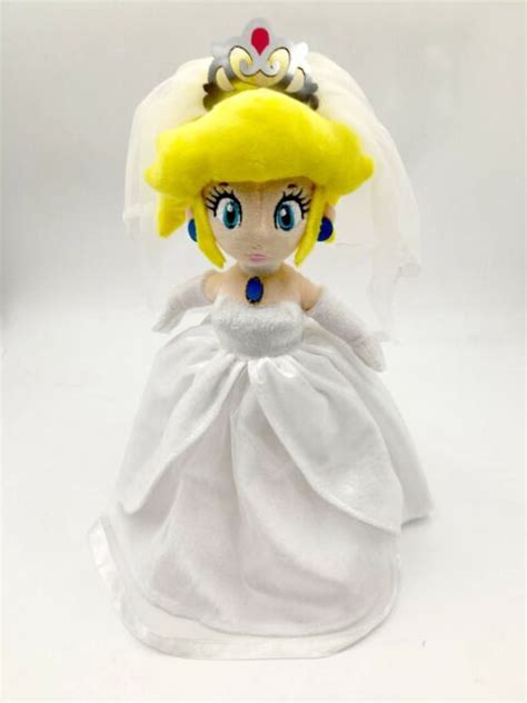 Super Mario Odyssey Peach Princess Wedding Dress Plush Toy Stuffed