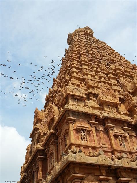 The 216 Feet Tall Gopuram Temple Tower Of The Brihadeshwara Temple At