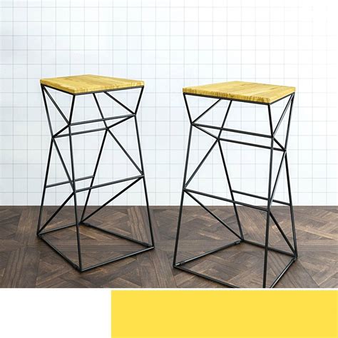 Modern & contemporary counter & bar stools : Simple Modern Solid Wood High Chair 38X33X75CM Bar Stool ...