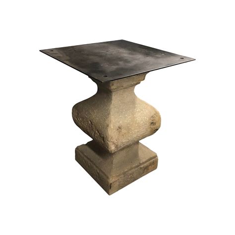 Wick Design Traditional Stone Pedestal Table Base Wick Design