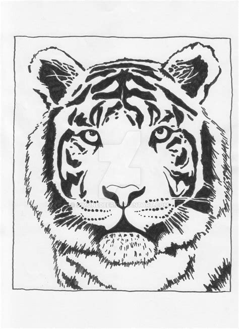 Tiger Stencil By Simonedeer On Deviantart