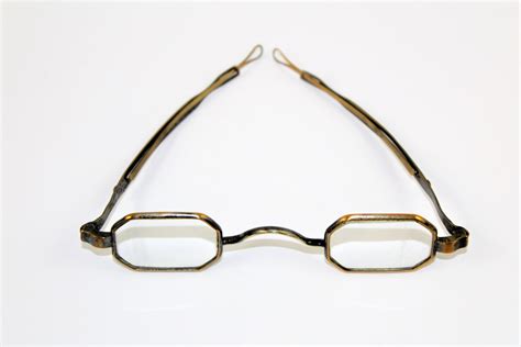 Antique Eyeglasses 1830s Pin In Slot Telescopic Temples Loop Slide Jack Downing